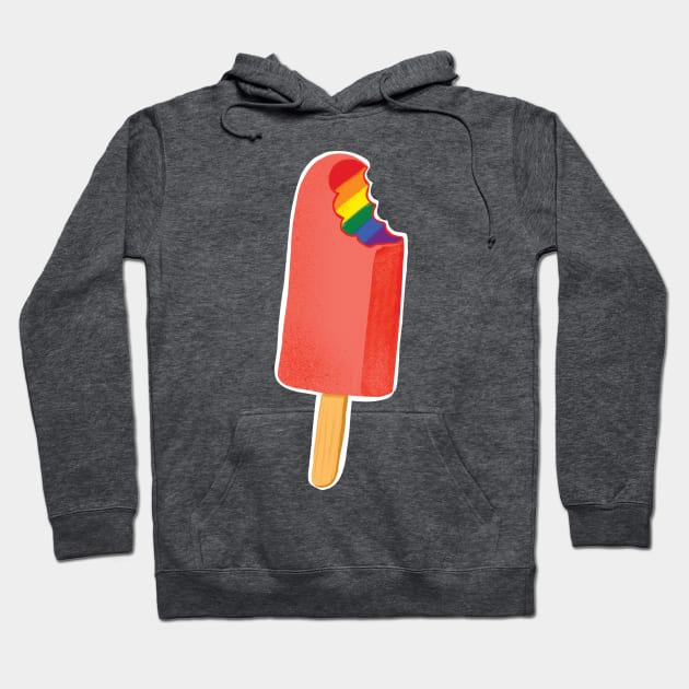 Pride Popsicle LGBTQ flag on a Popsicle Hoodie by SusanaDesigns